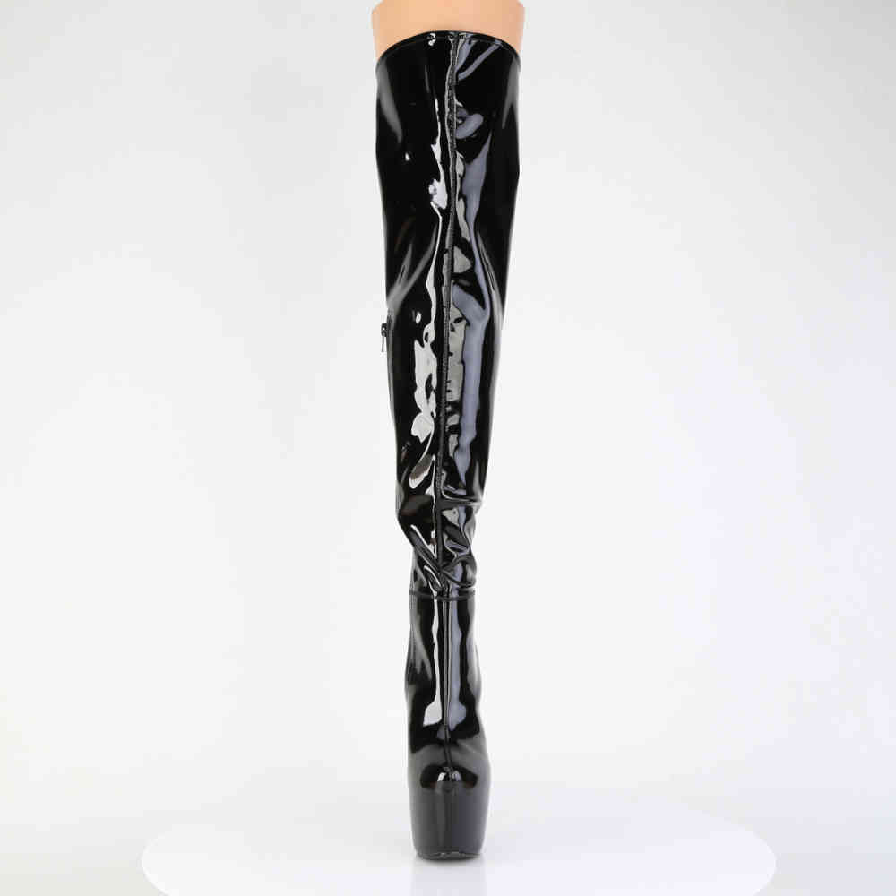 Pleaser - JUBILANT3006 Platform overknee Boots - Black
